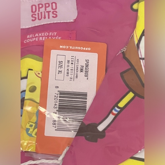 NWT OPPO SUITS/Box Lunch Sponge Bob short sleeve button up shirt size XL - Picture 7 of 8